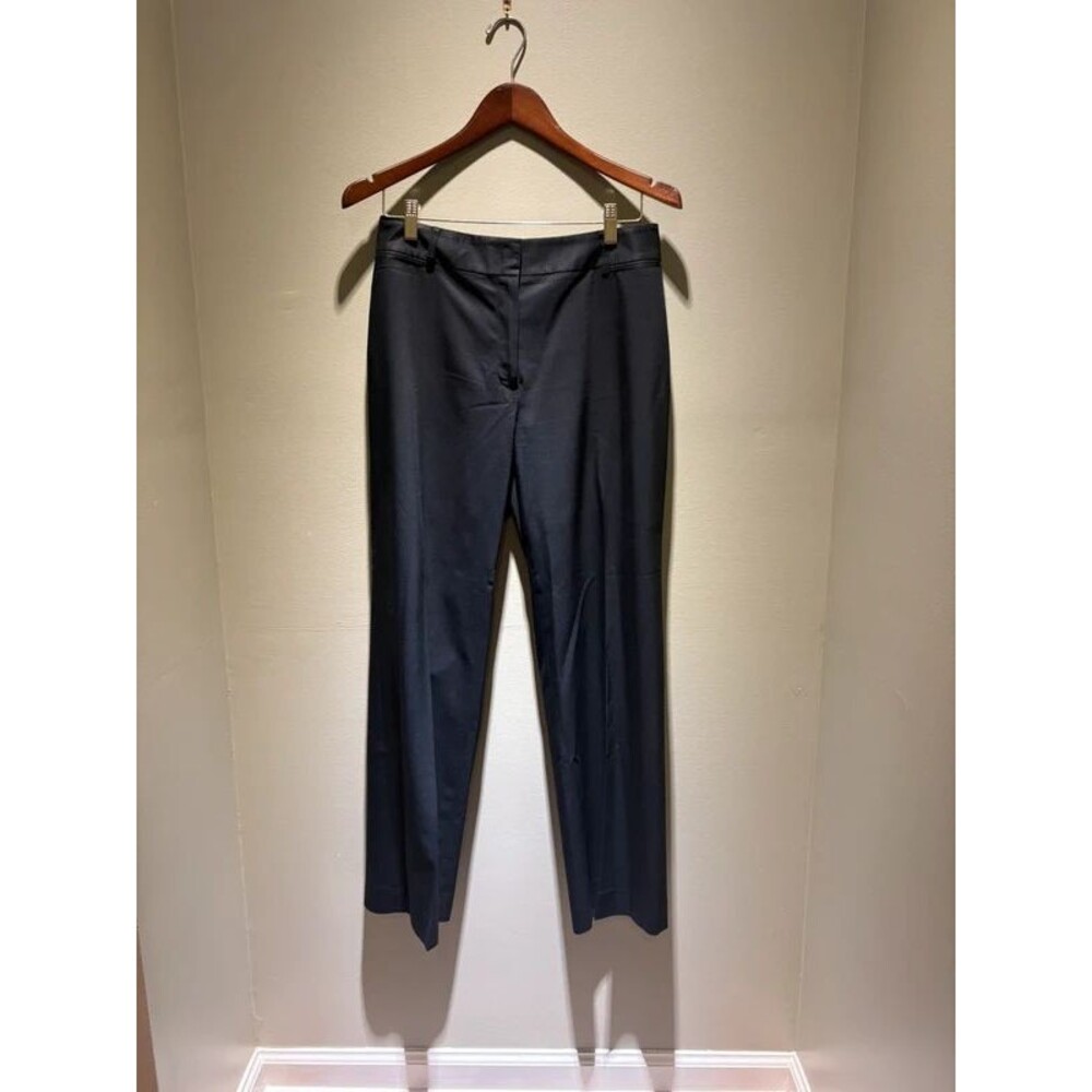 Ann Taylor Black Straight Leg Trousers Size 8